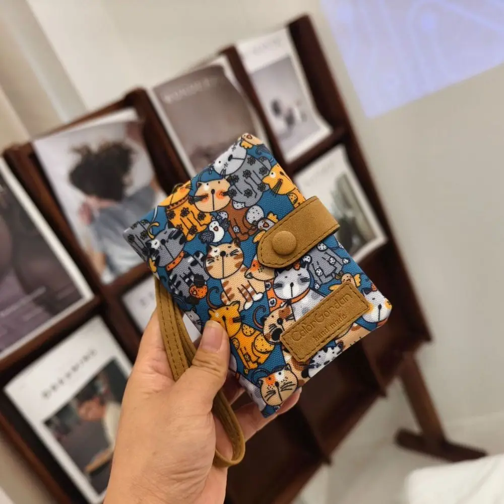 Women Cute Zipper Hasp Short Wallet PU Leather-Capacity Coin Purse Money Bag Frosted Printing ID Card Holder Girl Cute Clutch