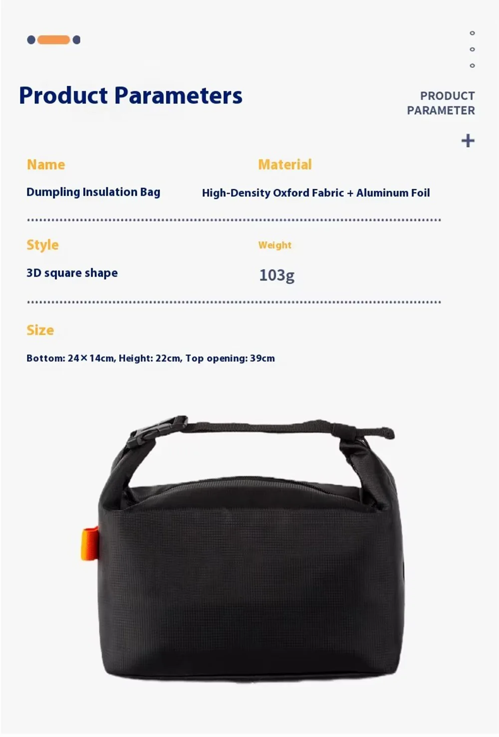 Japanese Minimalist Lunch Bag Thickened Aluminum Foil Insulated Bento Bag for Work School Picnic Outdoor Pack