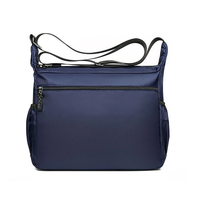 Men's Business Crossbody Bag with Multi-Layered Pockets Adjustable Shoulder Strap for Work Travel