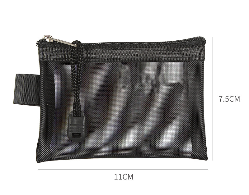Mesh Coin Purse Wallet for Women Clear Zipper Pouch Storage Bags Girl Card Holder Key Money Small Purses
