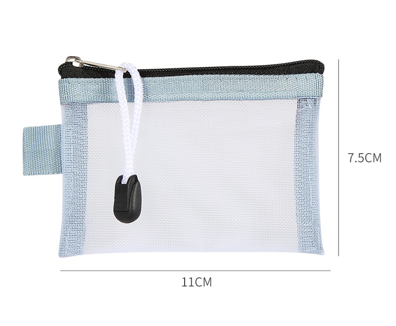 Mesh Coin Purse Wallet for Women Clear Zipper Pouch Storage Bags Girl Card Holder Key Money Small Purses