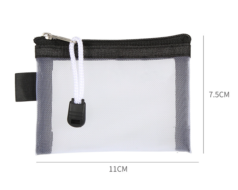 Mesh Coin Purse Wallet for Women Clear Zipper Pouch Storage Bags Girl Card Holder Key Money Small Purses