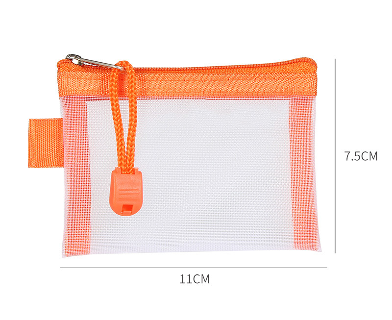Mesh Coin Purse Wallet for Women Clear Zipper Pouch Storage Bags Girl Card Holder Key Money Small Purses