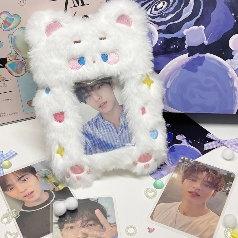 Fashion Multifunctional Photocard Case Bear/Rabbit/Chick Photo Card Holder Cute Cartoon Cards Sleeve Gift