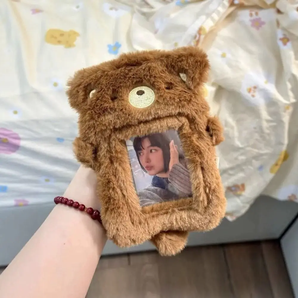 Fashion Multifunctional Photocard Case Bear/Rabbit/Chick Photo Card Holder Cute Cartoon Cards Sleeve Gift