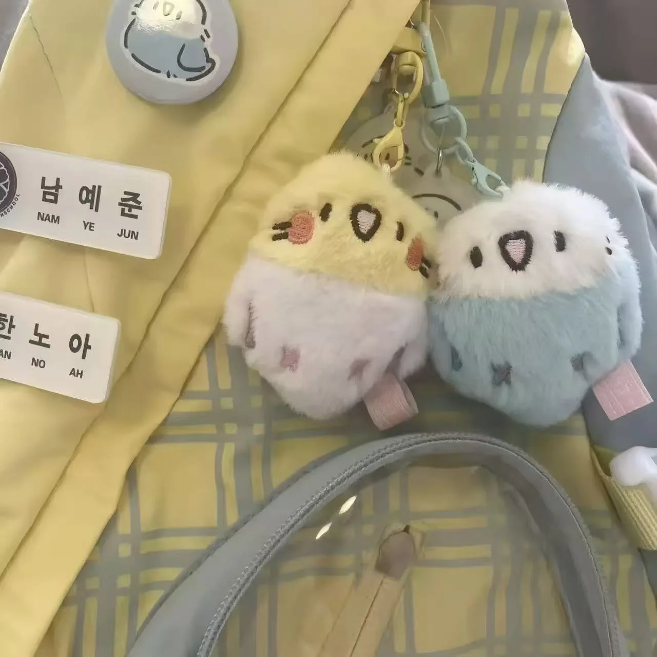Cute Little Parrot Bird Adorable Hanging Ornaments for School Bags and Handbags Plush Dolls Super Cute with a Girlish Heart