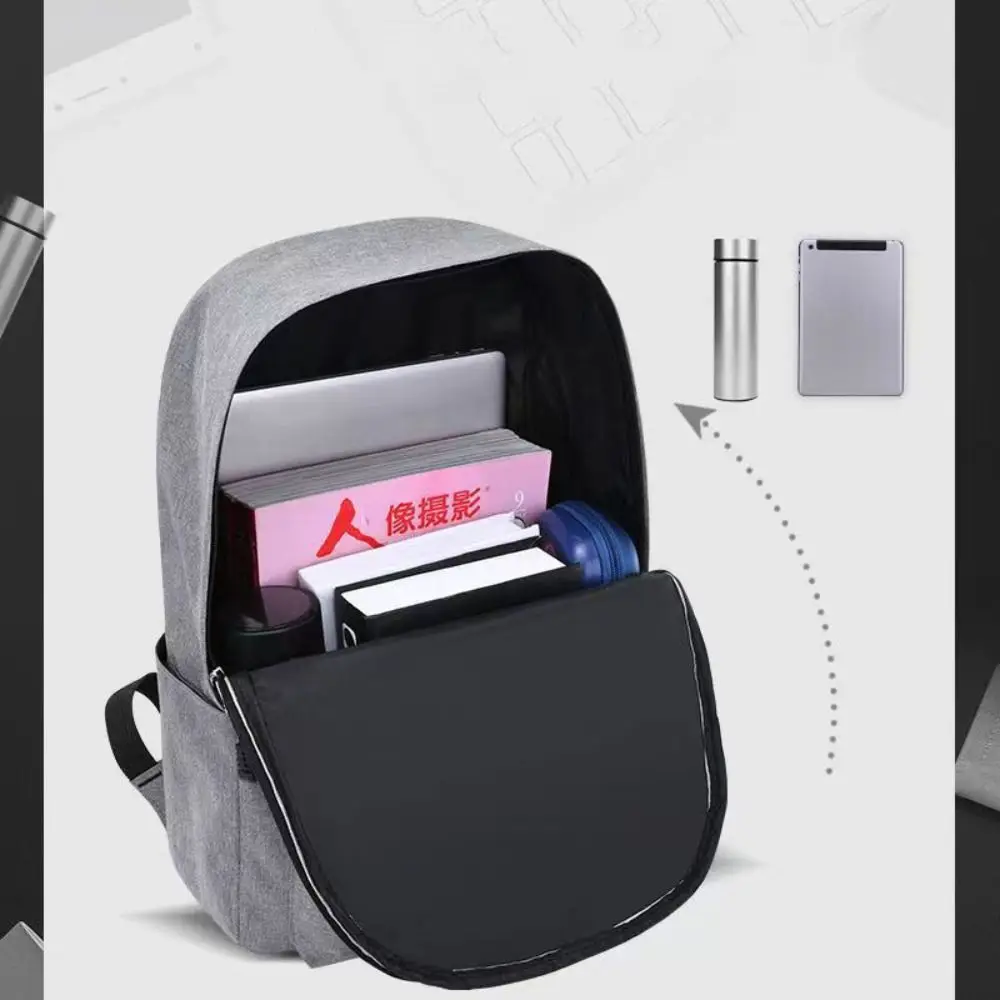 Trendy Men's Minimalist Backpack Versatile Backpack Large Capacity School Student Computer Travel Bag Washable Unisex Backpack