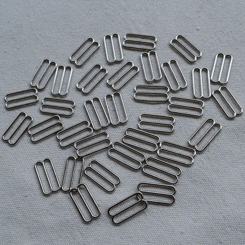 20pcs 10mm-25mm Metal Bra Strap Adjustment Buckles Underwear Sliders Rings Clips For Lingerie Adjustment DIY Accessories