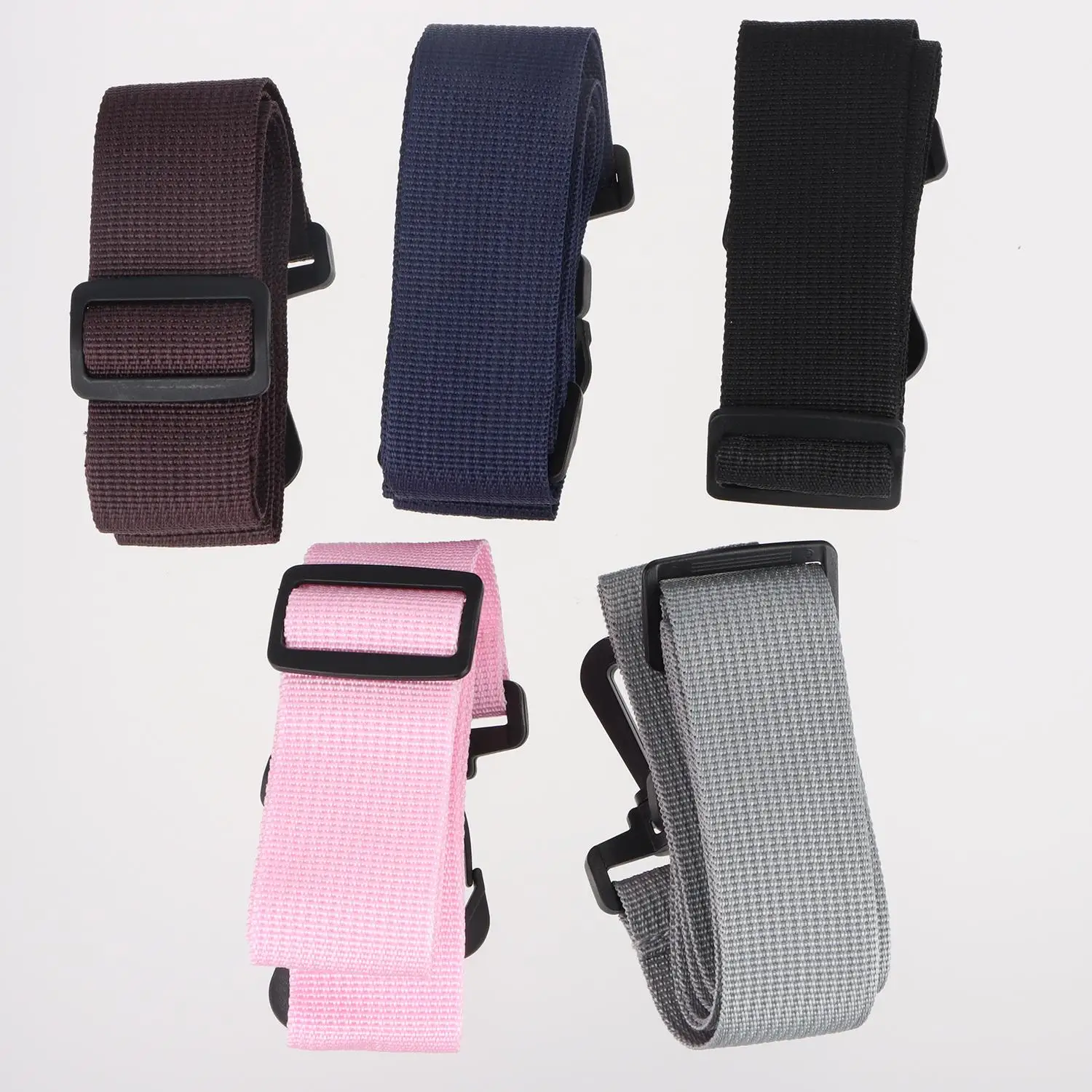 Pure color canvas Cotton cloth Webbing bag strap belt adjustable black plastic hook clasp DIY Crossbody bag Accessories