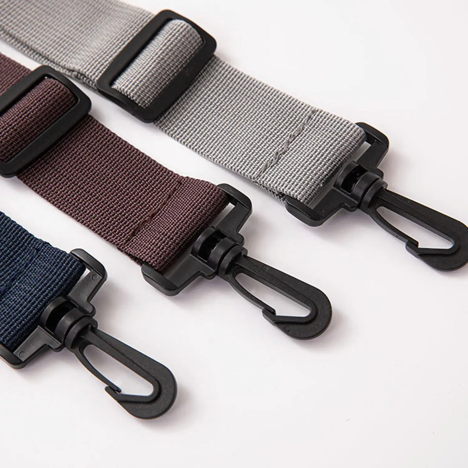 Pure color canvas Cotton cloth Webbing bag strap belt adjustable black plastic hook clasp DIY Crossbody bag Accessories
