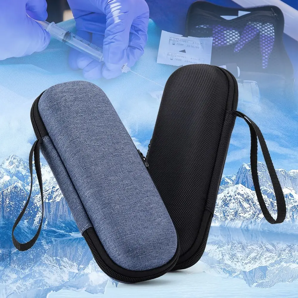 Travel Case Insulin Cooling Bag Thermal Insulated Diabetic Pocket Pill Protector Without Gel Oxford Medical Cooler Home Travel