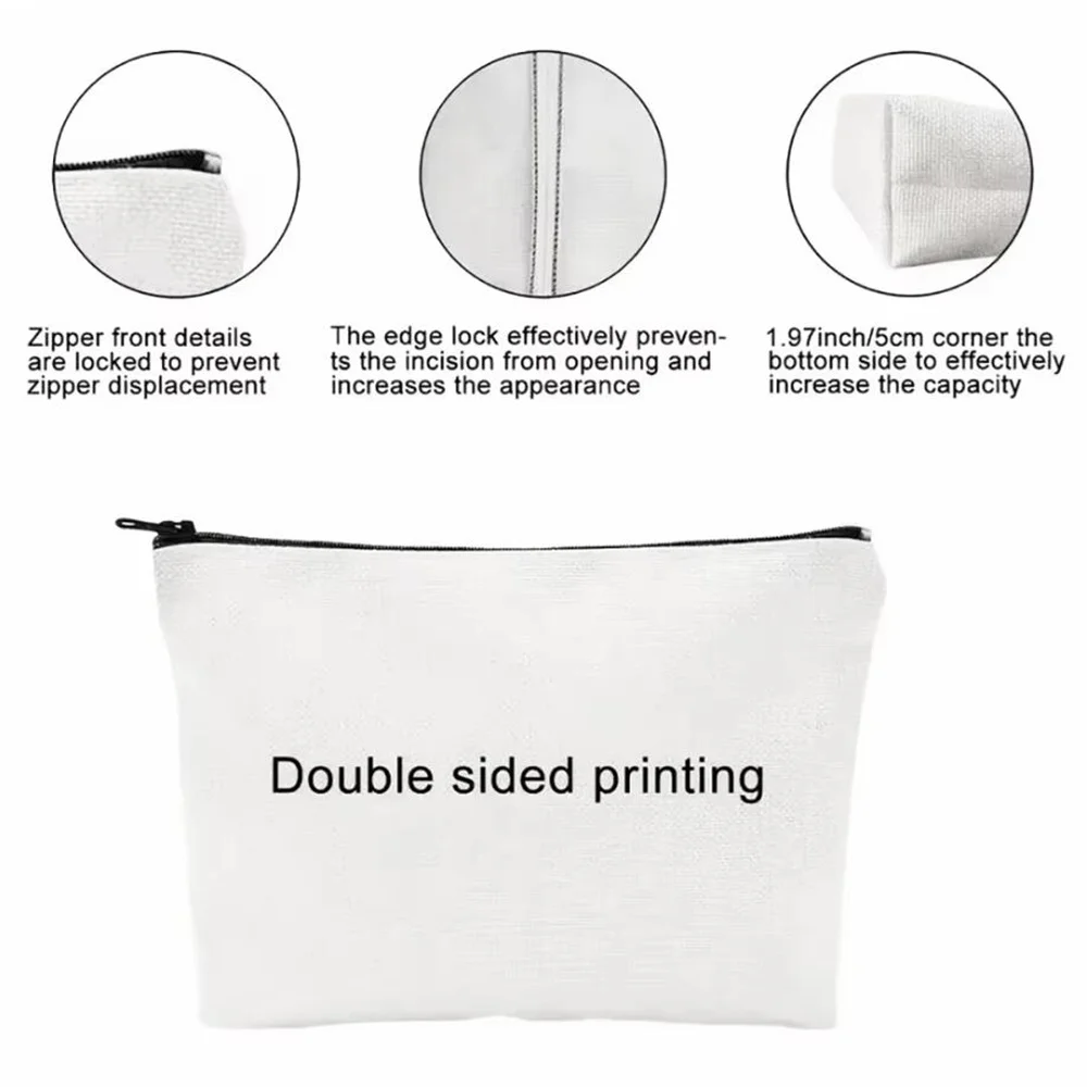 Exquisite Linen 1pc Vintage Sardines Can Design Makeup Bag |Cosmetic Organizer Travel Toiletry Organizer, Unique Gift for Women