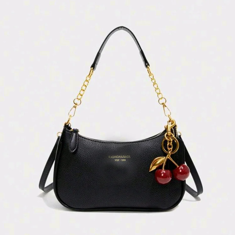 Crossbody Bag for Women Adjustable Strap Crescent Shoulder Bag PU Leather Zipper Closure Casual Handbag for Work Travel