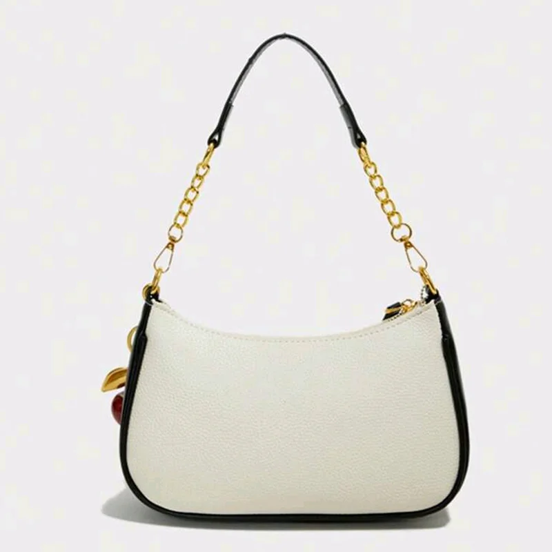 Crossbody Bag for Women Adjustable Strap Crescent Shoulder Bag PU Leather Zipper Closure Casual Handbag for Work Travel
