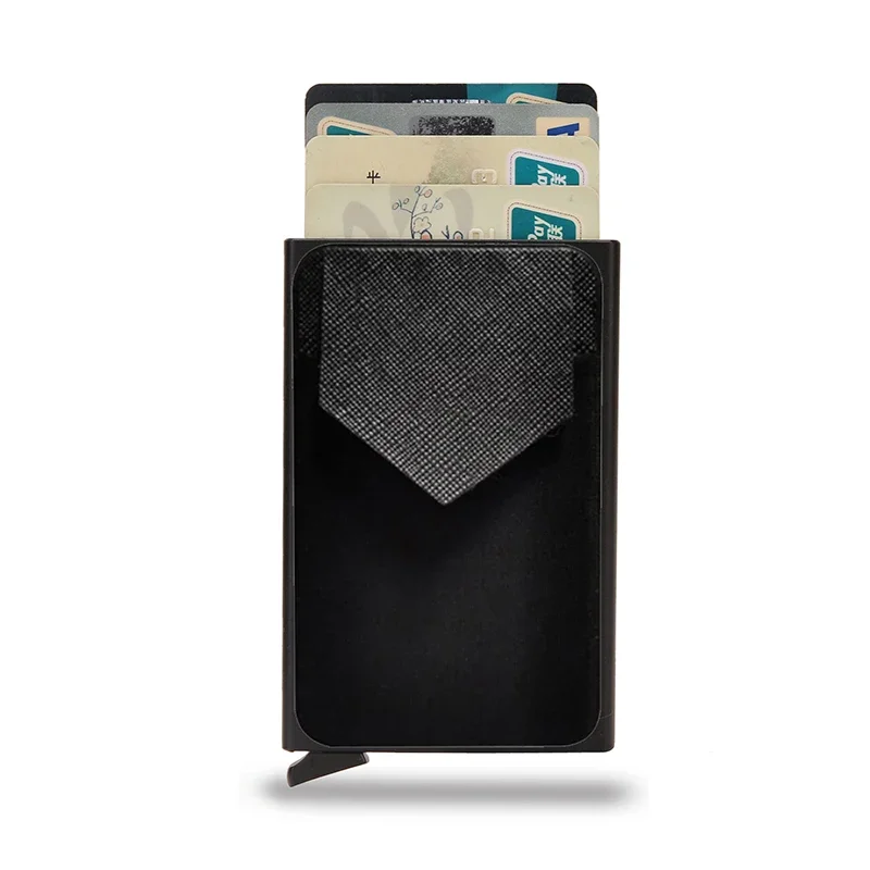 ID Bank Credit Card Holder Men's Wallet Anti Rfid Blocking Protected Magic Business Anti-theft Slim Thin Men Money CardHolder