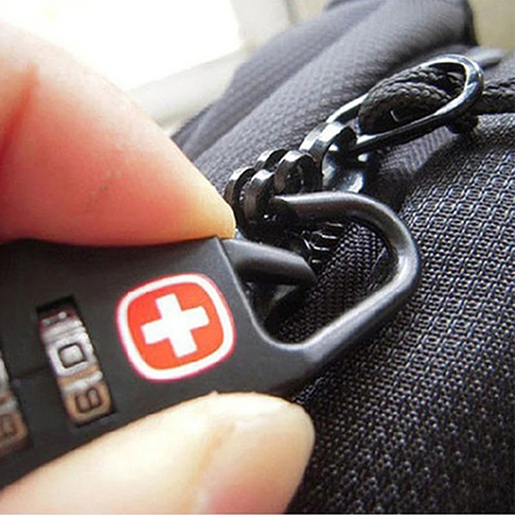 Outdoor Backpack Handbag Zipper Lock Anti Theft Portable Mini Combination Code Number Lock for Travel Backpack Accessories