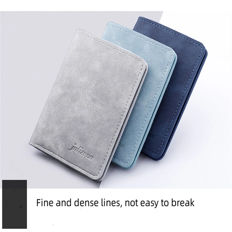 Men/Women Fashion Wallet ID/credit Card Holder Wallet for Men Multi-Card BagHolder Two Fold Small Wallet Black/gray Coin Purse