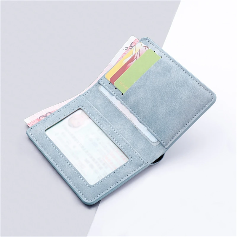 Men/Women Fashion Wallet ID/credit Card Holder Wallet for Men Multi-Card BagHolder Two Fold Small Wallet Black/gray Coin Purse