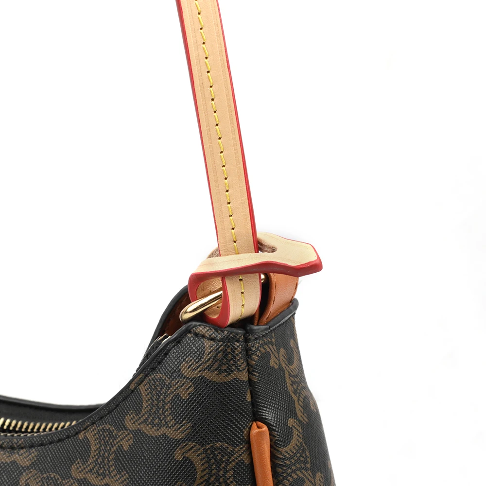 Bag Strap Vachetta Leather Short Bag Purse Handle Cowhide Shoulder Strap Replacement for Women Handbag Accessories