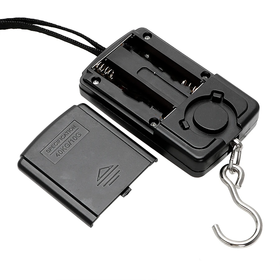 40kg Multifunctional Mini Electronic Digital Portable Hanging Scale Weighs Tool for Fishing Luggage Suitcase Travel Hook Scales