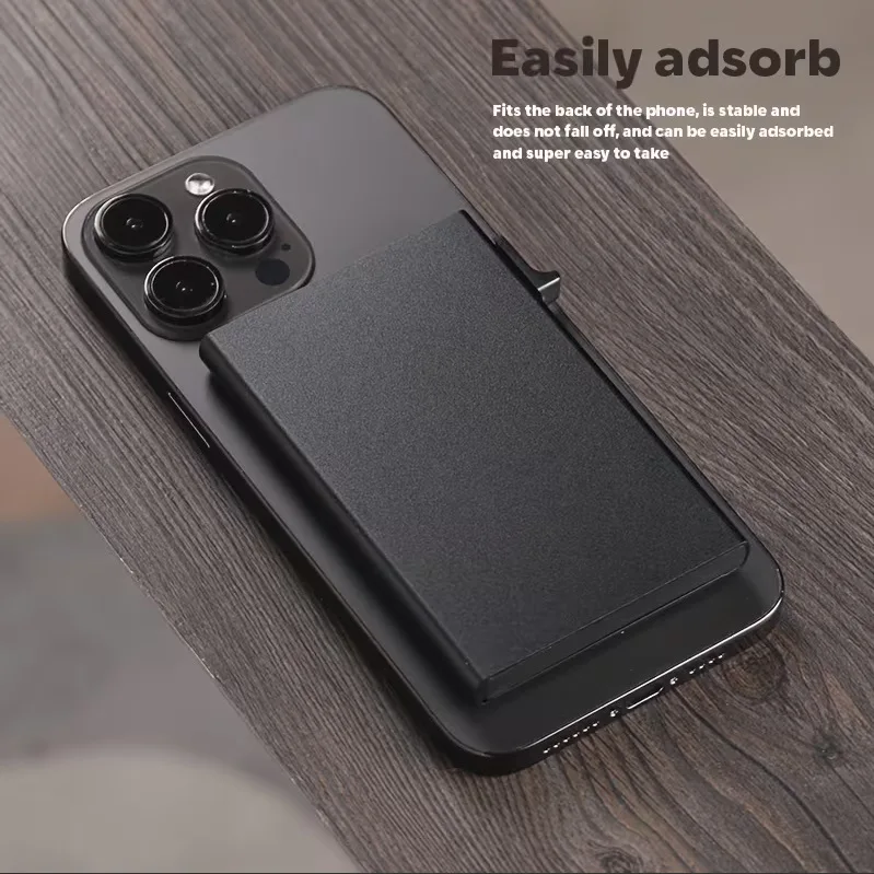 2026 New Arrival RFID Protection Card Box, Magnetic Aluminum Alloy Design, Fashion Pop-Up Card Clip Wallet For Men Women