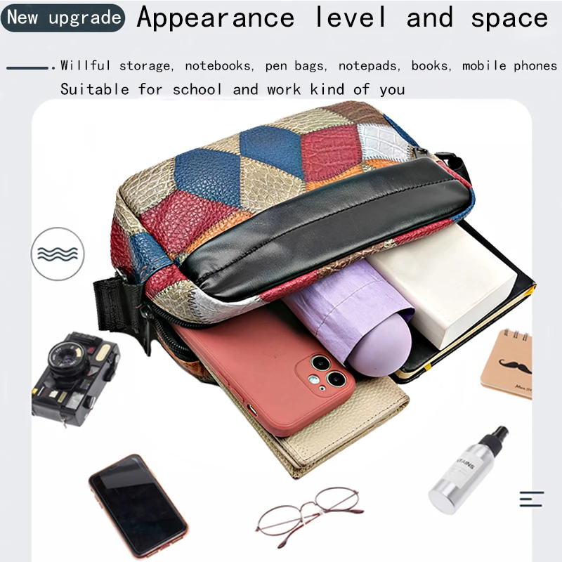 Colorblock Shoulder Bag - Trendy Patchwork Crossbody Purse (Mini Phone Bag for Women)