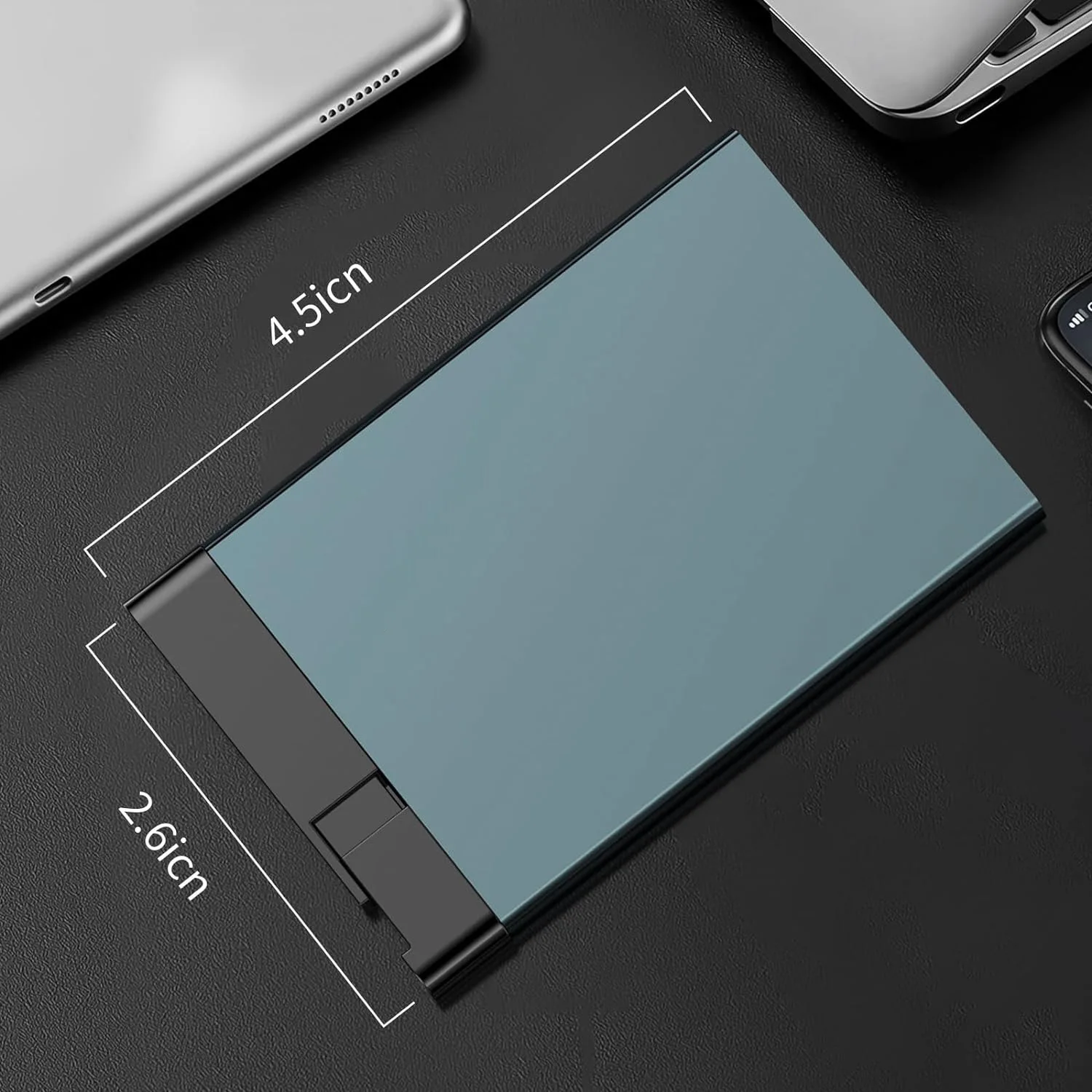 Anti-theft Card Holder RFID Protection Wallet, Aluminum Alloy Design, Lightweight & Theft-resistant for Safe Daily Card Storage