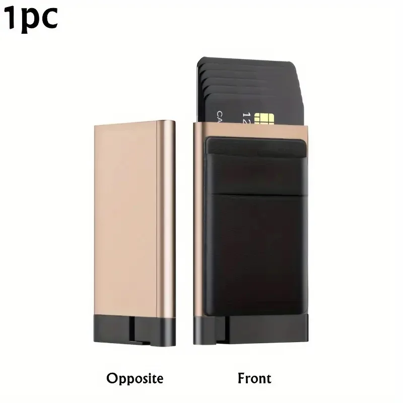 Anti-theft Card Holder RFID Protection Wallet, Aluminum Alloy Design, Lightweight & Theft-resistant for Safe Daily Card Storage