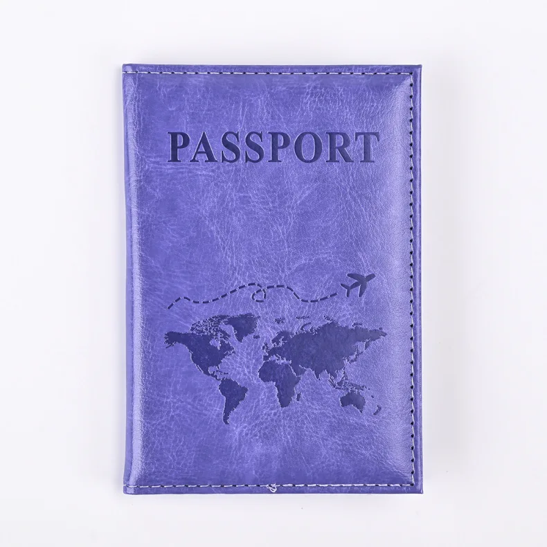 Colorful PU Passport Holder Ticket Passport Covers Travel Passport Protective Cover ID Credit Card Holder Travel Accessories