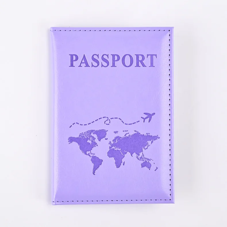 Colorful PU Passport Holder Ticket Passport Covers Travel Passport Protective Cover ID Credit Card Holder Travel Accessories