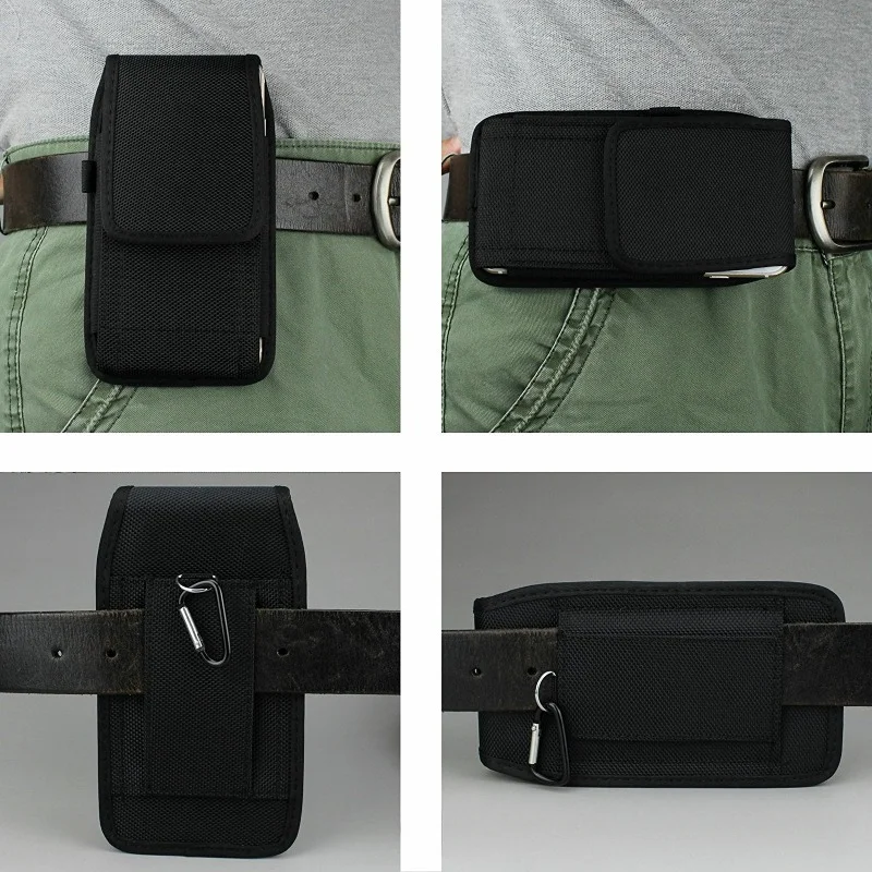 1pc Universal Waist Packs for Cellphone Bag Belt Mobile Phone Organizer Belt Clip Cards Holder Oxfordfabric Waist Bag Wallet