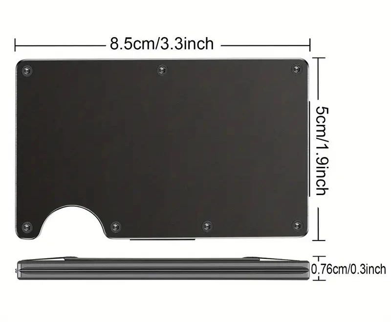 Slim RFID Protection High Quality Card Holder Men Women Aluminum Wallet Elasticity Back Pouch ID Credit Case Unisex Travel Purse
