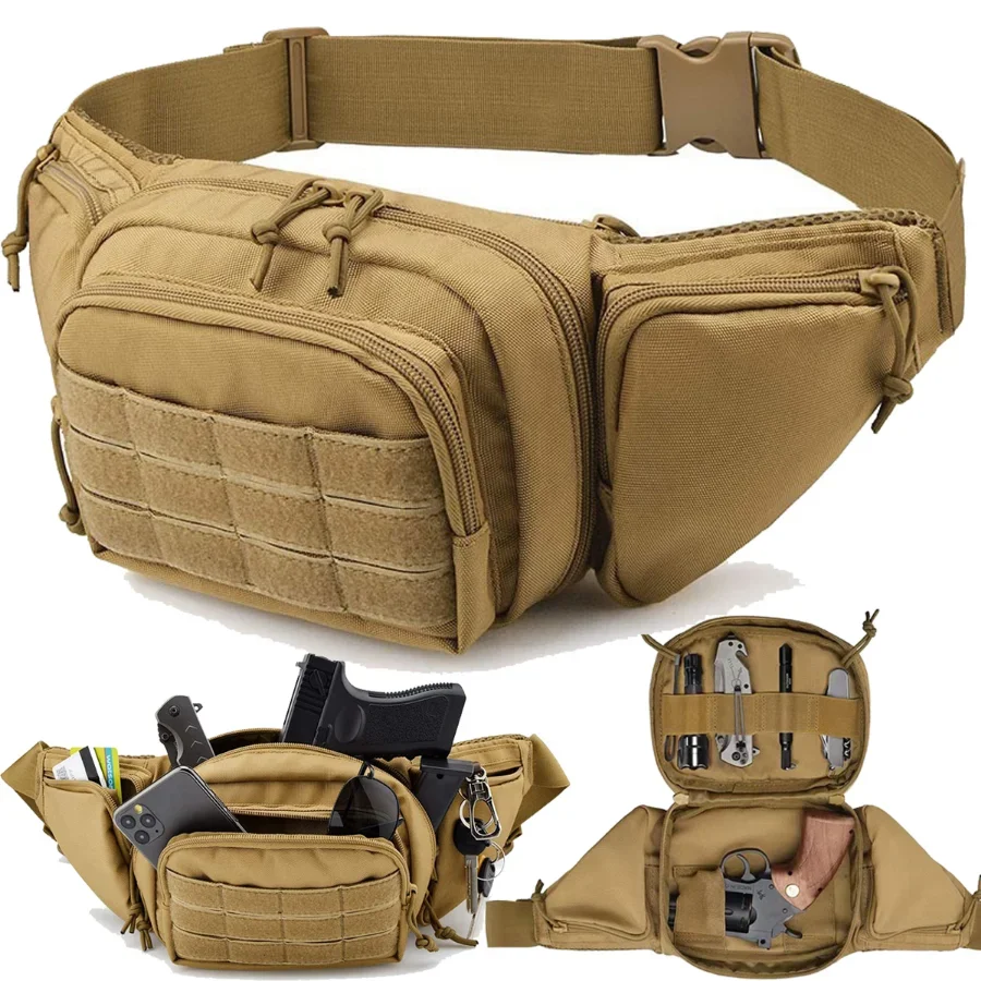 Tactical Waist Pack Outdoor Hiking  Waist Bag Running Sports Functional Bag Cycling Bag Bum Bag Multi-functional Tool Shoulder