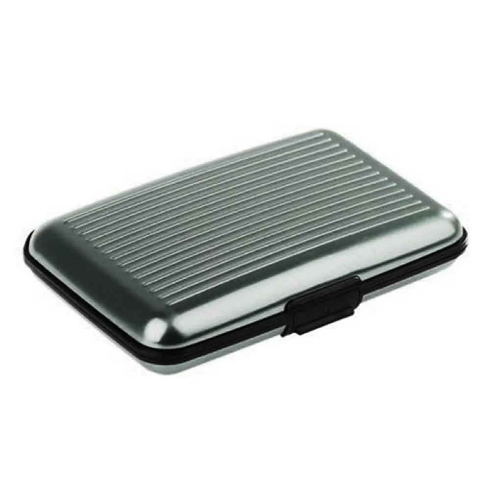 Portable Credit Card Holder Wallet Metal Name Card Holder Waterproof Credit Card Protector for Women Men Travel Wallet
