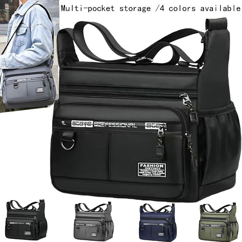Durable Multi-Pocket Business Bag Shoulder Bag for Men And Women Casual Business Handbag with Multiple Compartments