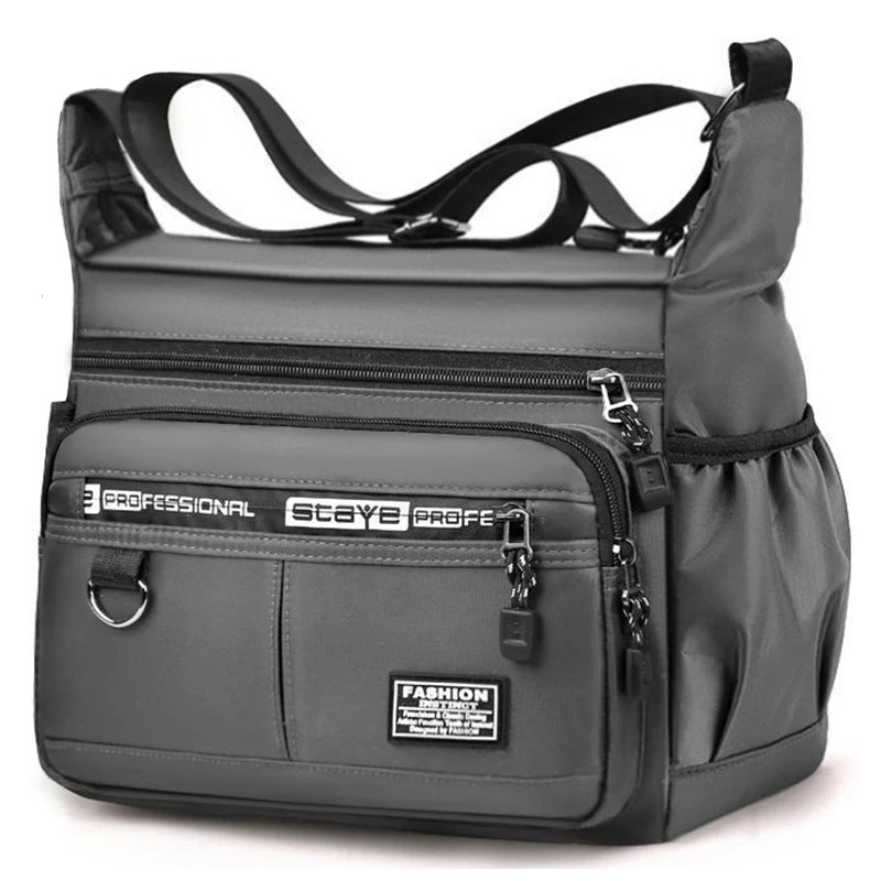 Durable Multi-Pocket Business Bag Shoulder Bag for Men And Women Casual Business Handbag with Multiple Compartments