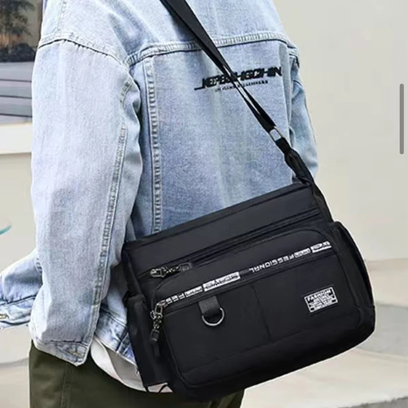 Durable Multi-Pocket Business Bag Shoulder Bag for Men And Women Casual Business Handbag with Multiple Compartments