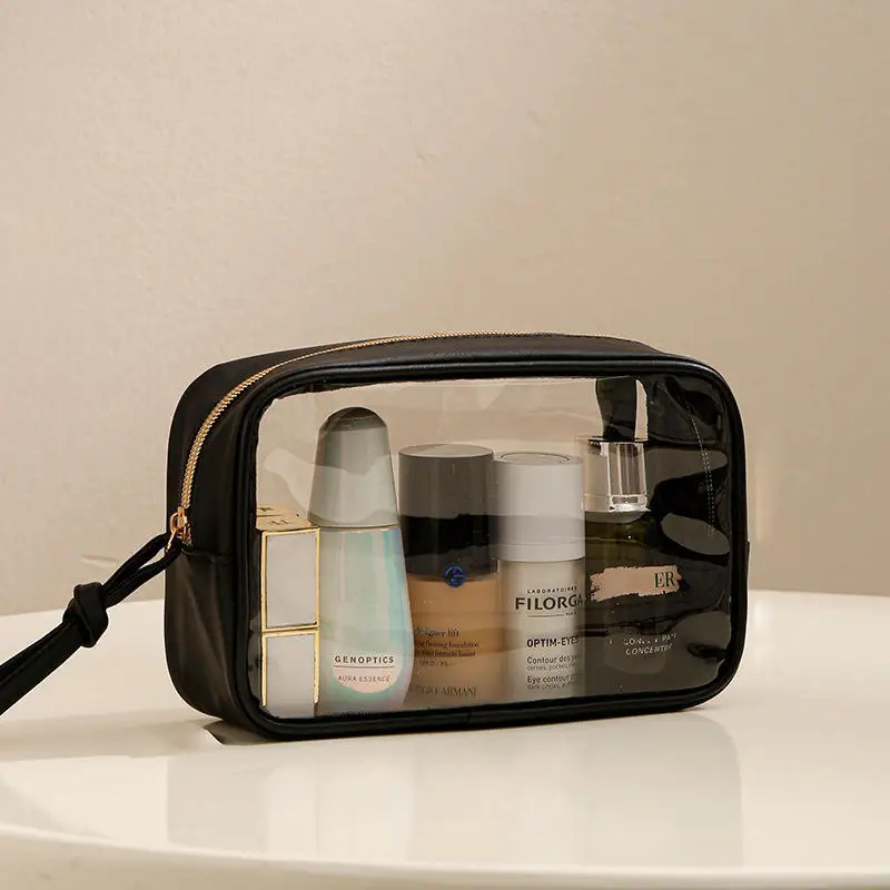 1/3PCS Waterproof Cosmetic Bag Portable Portable Cosmetic Storage Bag Large Capacity PVC Transparent Wash Bag Travel Storage Bag