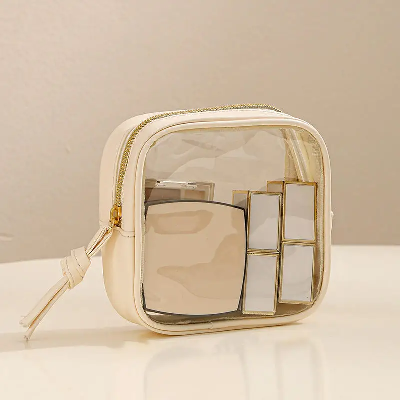 1/3PCS Waterproof Cosmetic Bag Portable Portable Cosmetic Storage Bag Large Capacity PVC Transparent Wash Bag Travel Storage Bag