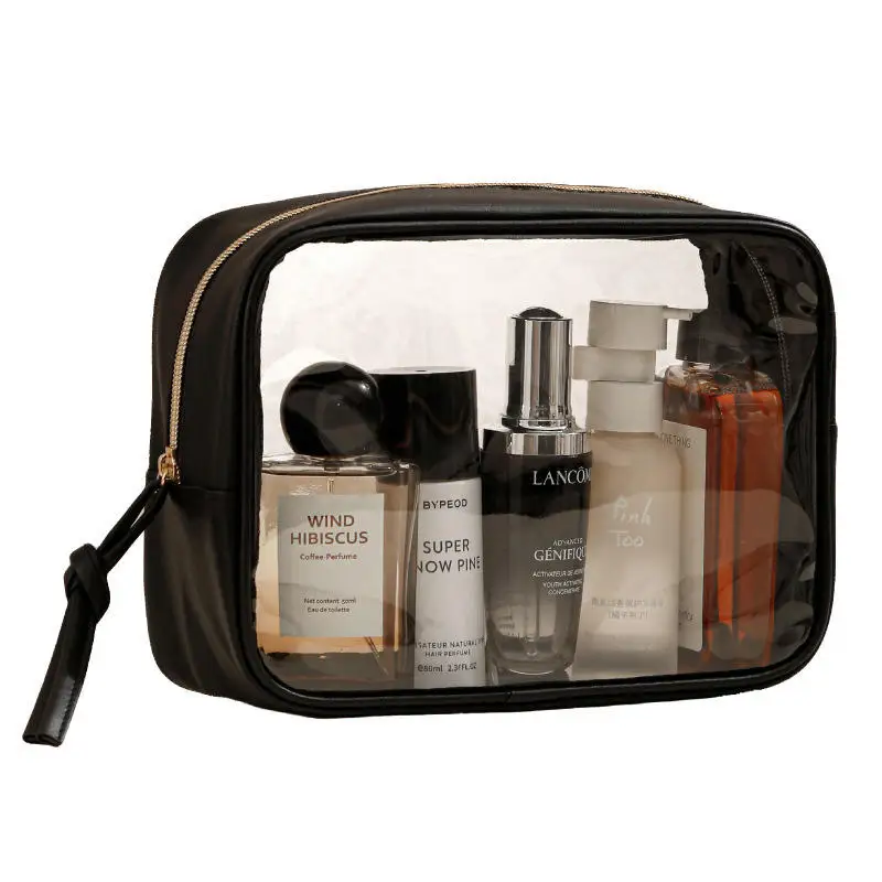 1/3PCS Waterproof Cosmetic Bag Portable Portable Cosmetic Storage Bag Large Capacity PVC Transparent Wash Bag Travel Storage Bag