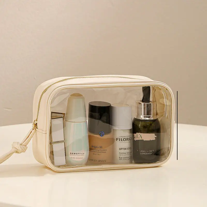 1/3PCS Waterproof Cosmetic Bag Portable Portable Cosmetic Storage Bag Large Capacity PVC Transparent Wash Bag Travel Storage Bag