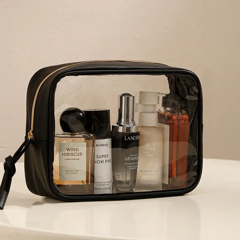 1/3PCS Waterproof Cosmetic Bag Portable Portable Cosmetic Storage Bag Large Capacity PVC Transparent Wash Bag Travel Storage Bag