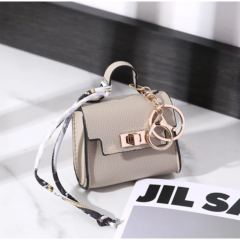 Light Luxury High-end Coin Purses Fashionable Exquisite Bag Accessories New Silk Scarf Bracelet Portable Mini Keychain Pendants
