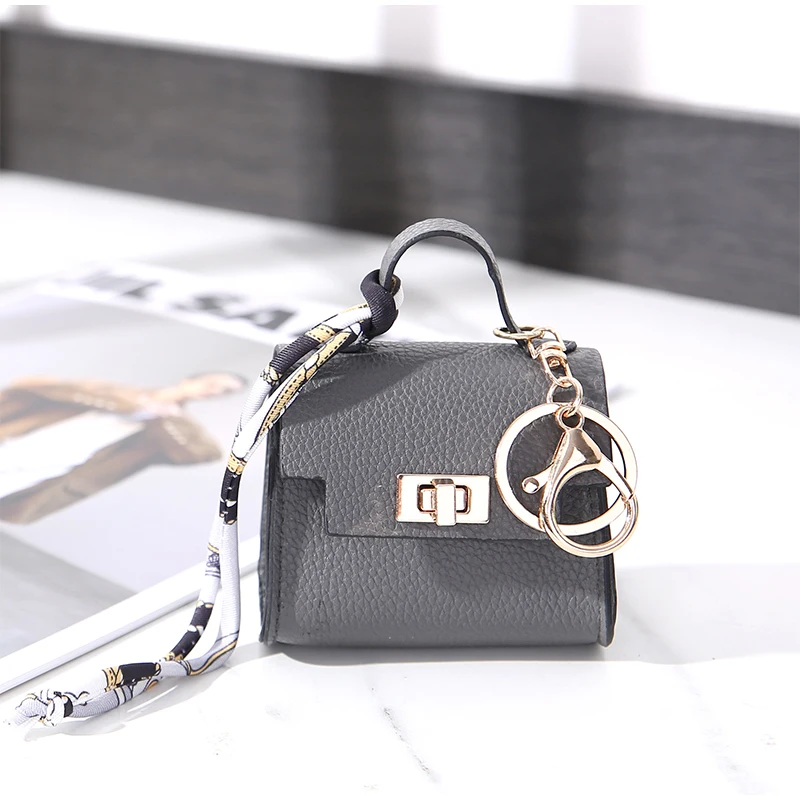 Light Luxury High-end Coin Purses Fashionable Exquisite Bag Accessories New Silk Scarf Bracelet Portable Mini Keychain Pendants