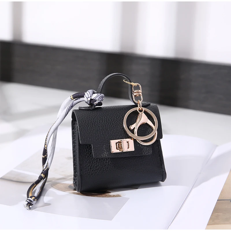 Light Luxury High-end Coin Purses Fashionable Exquisite Bag Accessories New Silk Scarf Bracelet Portable Mini Keychain Pendants