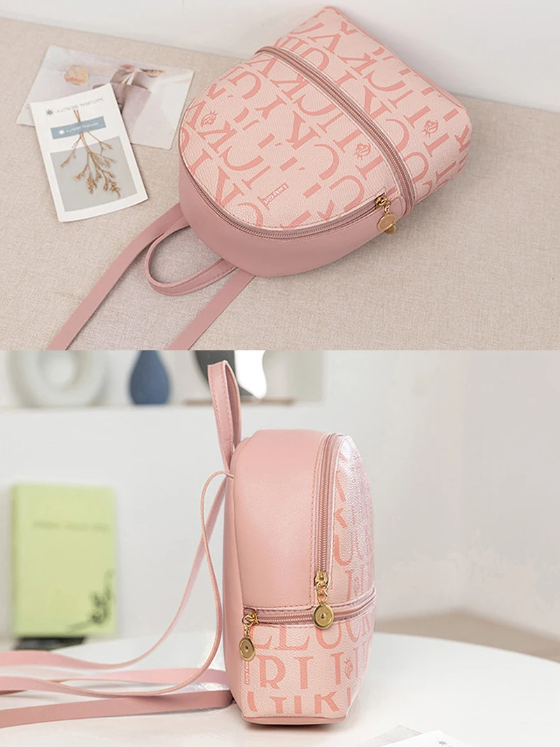 Mini Backpack Fashion Retro Crossbody Bag Small Cute Purse Leather PU Little Backpack for Women Trip Travel Outting Bag