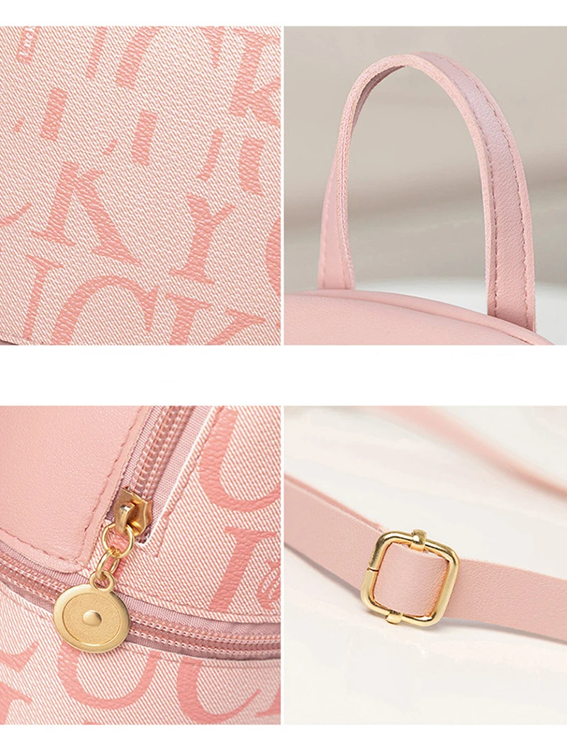 Mini Backpack Fashion Retro Crossbody Bag Small Cute Purse Leather PU Little Backpack for Women Trip Travel Outting Bag