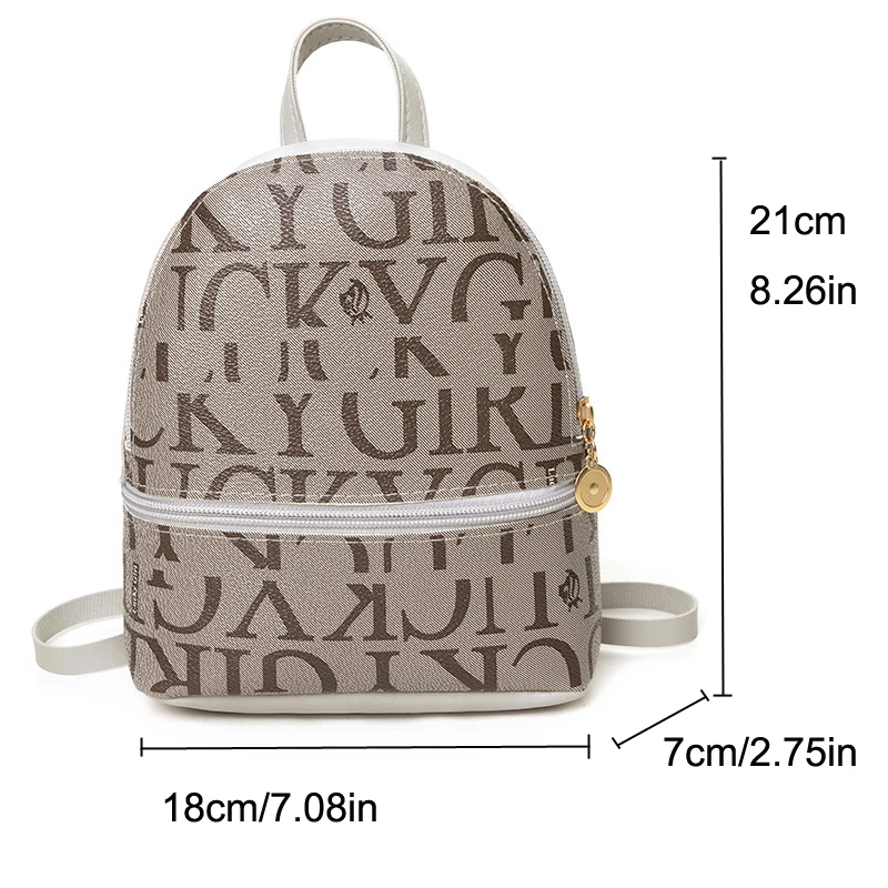 Mini Backpack Fashion Retro Crossbody Bag Small Cute Purse Leather PU Little Backpack for Women Trip Travel Outting Bag