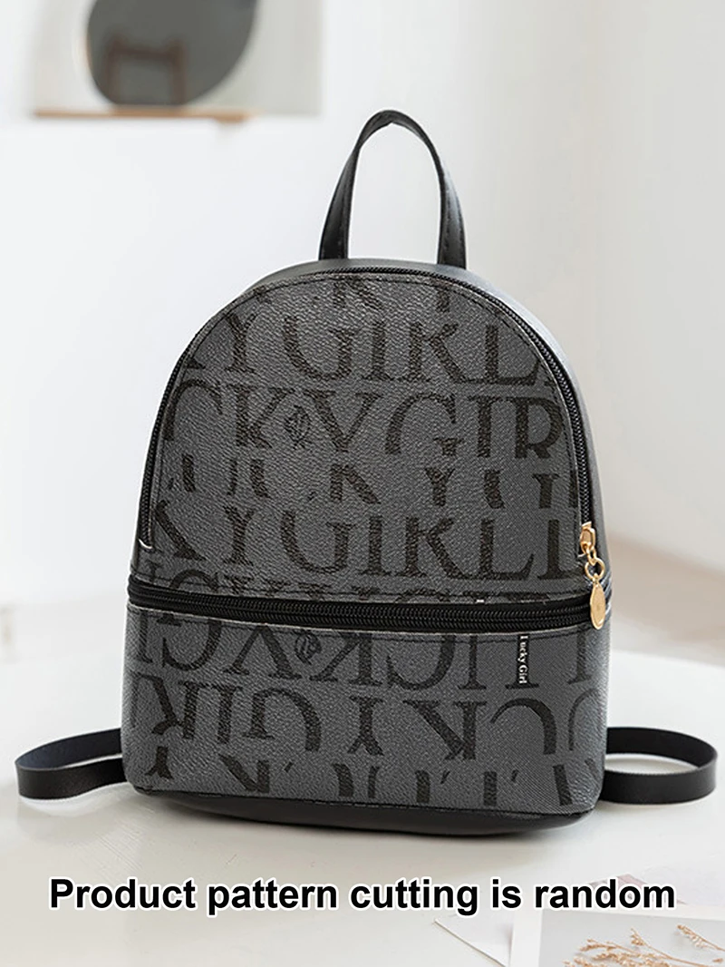 Mini Backpack Fashion Retro Crossbody Bag Small Cute Purse Leather PU Little Backpack for Women Trip Travel Outting Bag