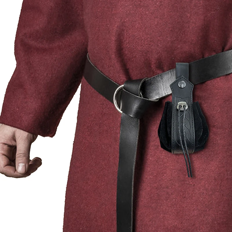 Viking-style Medieval Pouch That Can Be Hung On a Belt, Men's Coin Purse, High-quality Retro Waist Bag, Cool and Handsome Style